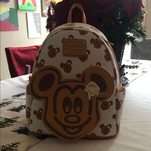 Disney Kids Mickey Mouse Backpack - Brown and Cream